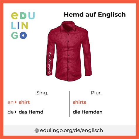 hemd auf englisch|More.